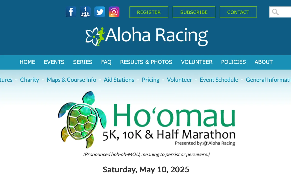 Ho'omau Half Marathon with Aloha Racing at Wai Kai